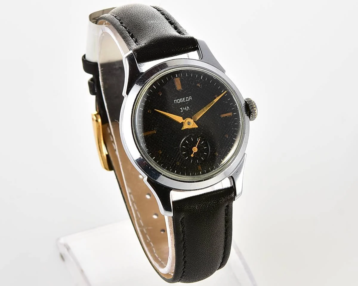 Vintage Soviet mechanical Pobeda wrist watch, PChZ