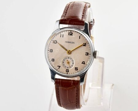 Excellent vintage soviet mechanical POBEDA watch, 2MChZ from 3rd quarter 1954!