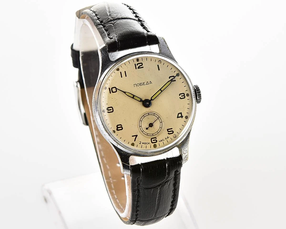 Excellent vintage Soviet mechanical Pobeda watch, 2MChZ from 3rd quarter 1956!