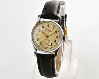 Vintage Soviet mechanical Pobeda wrist watch, PChZ from the 1950s