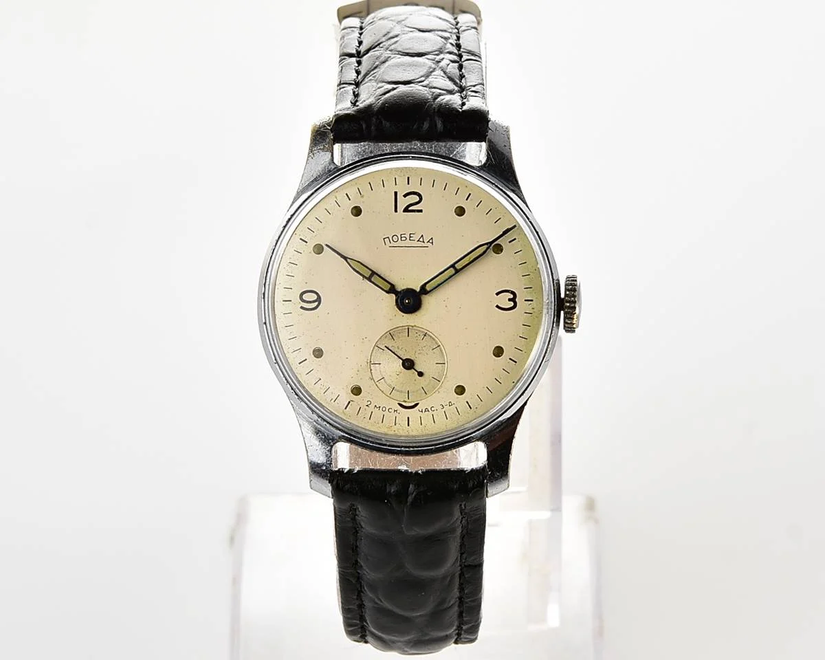 Excellent vintage Soviet mechanical Pobeda watch, 2MChZ from 2nd quarter 1957!