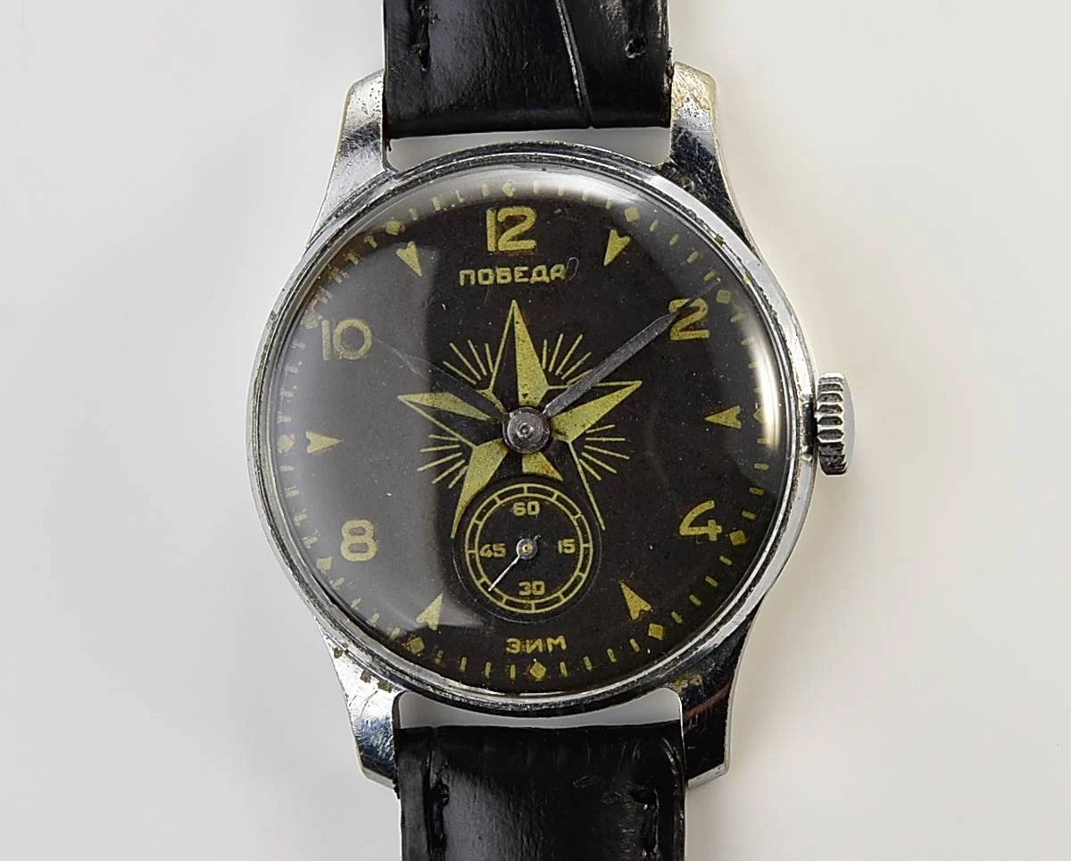 Rare! Vintage Soviet mechanical watch Pobeda Star, 1st quarter 1957