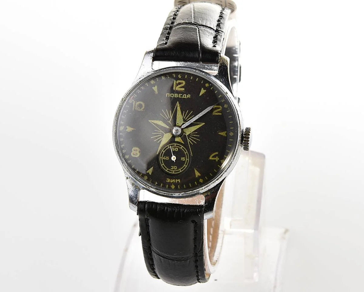Rare! Vintage Soviet mechanical watch Pobeda Star, 1st quarter 1957