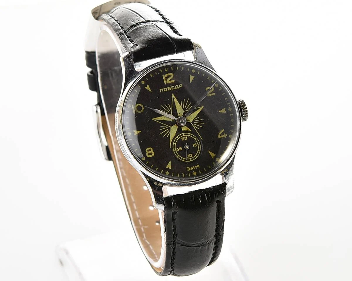Rare! Vintage Soviet mechanical watch Pobeda Star, 1st quarter 1957