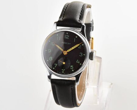 Excellent vintage soviet mechanical POBEDA watch, 2MChZ from 1st quarter 1957!