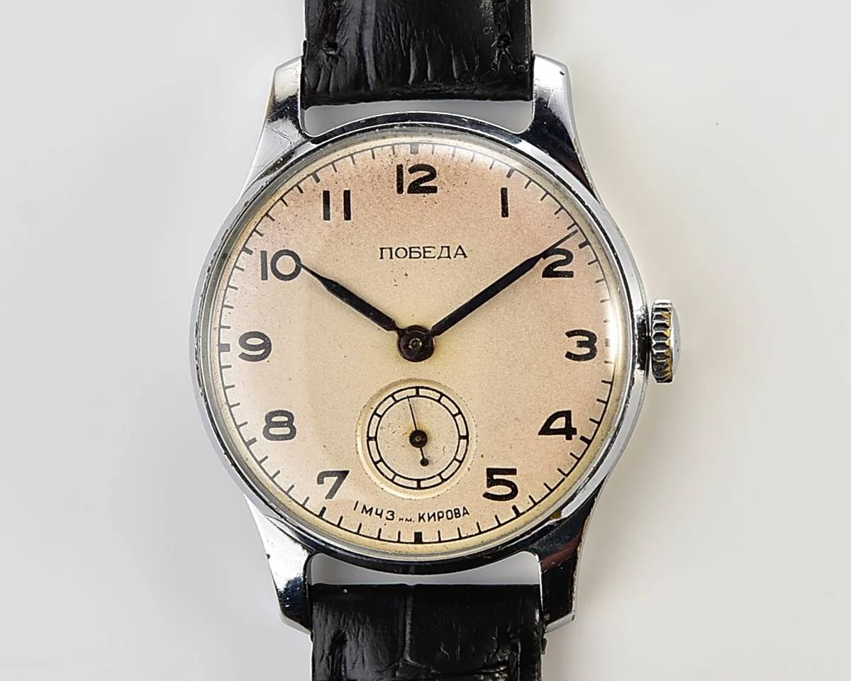 Excellent condition vintage Soviet mechanical Pobeda wrist watch, 1MChZ, 3rd quarter 1953