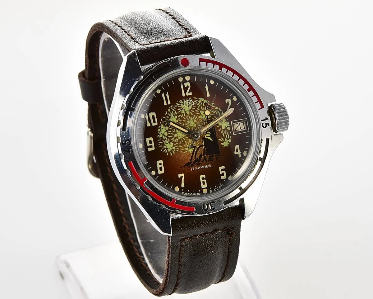 Vostok Commander's watch - Komandirskie – 70 years of great October anniversary, engraved “from the Minister of Defense of the USSR 1987”