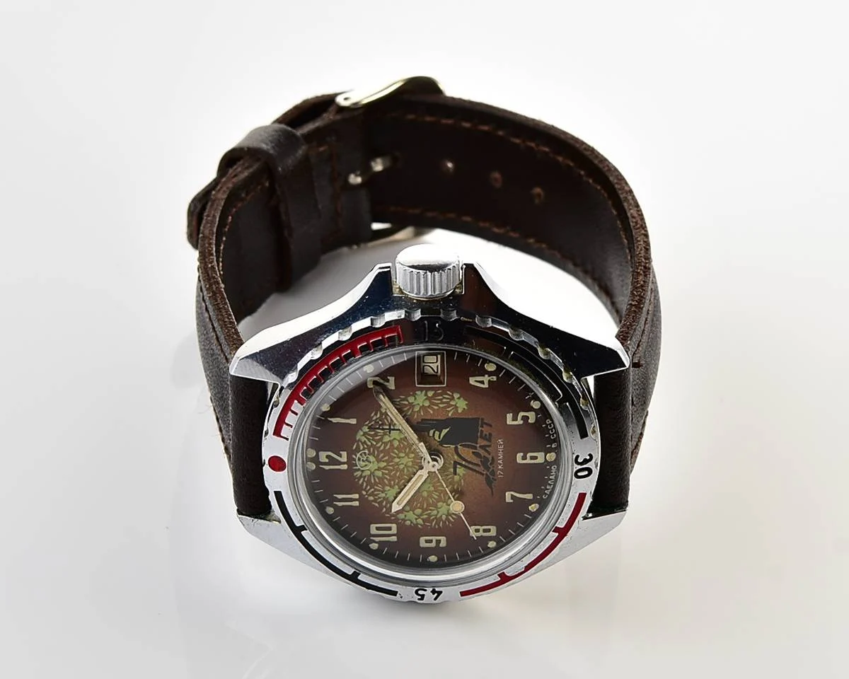 Vostok Commander's watch - Komandirskie – 70 years of great October anniversary, engraved “from the Minister of Defense of the USSR 1987”