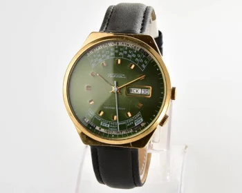 Soviet Raketa gold-plated perpetual calendar mechanical watch