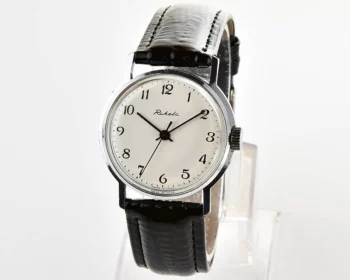 Soviet Raketa vintage mechanical watch with engraved back