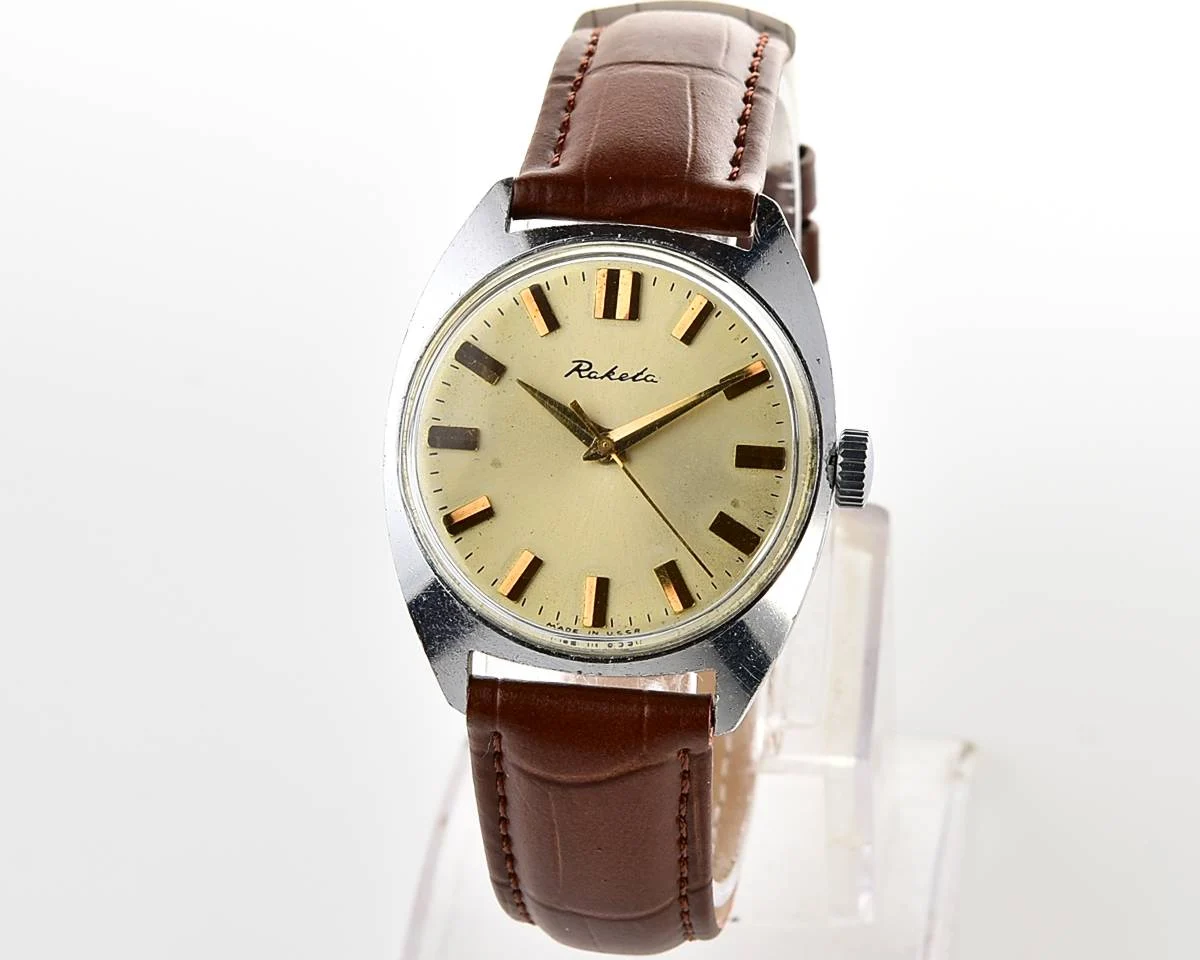 Soviet Raketa vintage mechanical watch