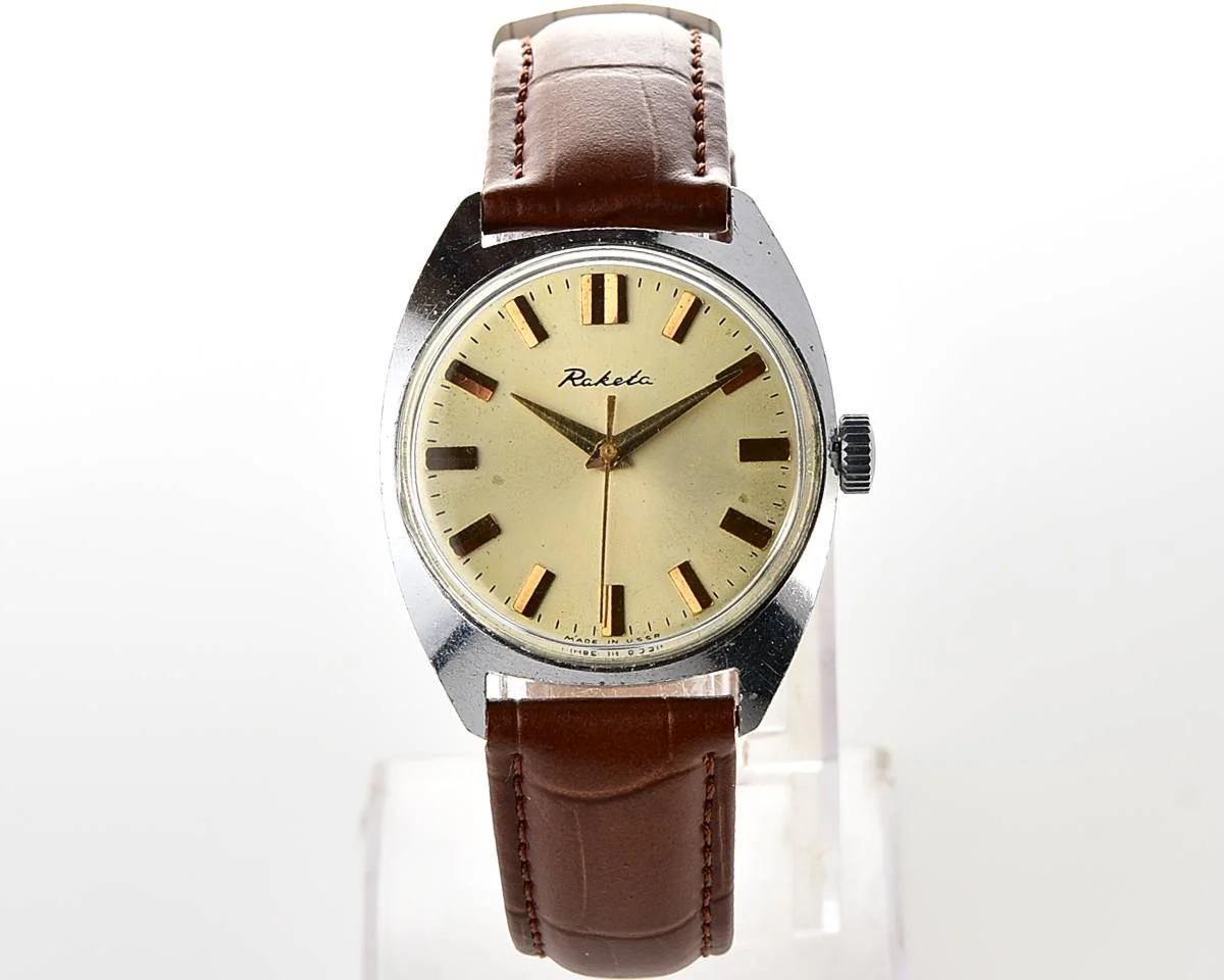 Soviet Raketa vintage mechanical watch