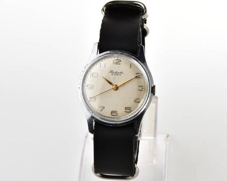 Soviet RAKETA Baltica vintage mechanical watch with NATO leather strap!