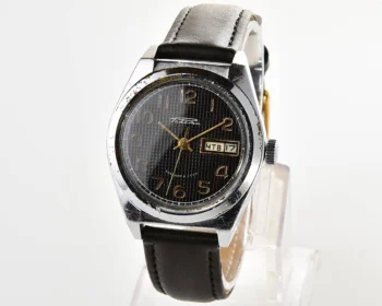 Raketa vintage mechanical wrist watch with double calendar