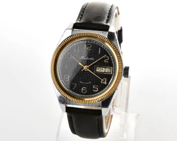 Raketa vintage mechanical wrist watch with double calendar