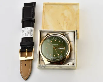 TIME CAPSULE: Vintage Soviet Raketa gold-plated perpetual calendar watch - New Old Stock (NOS)!