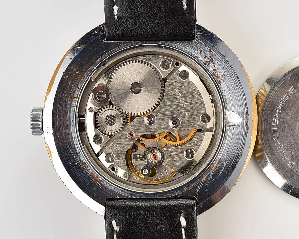 Vintage mechanical Raketa Goroda(Cities) world time watch