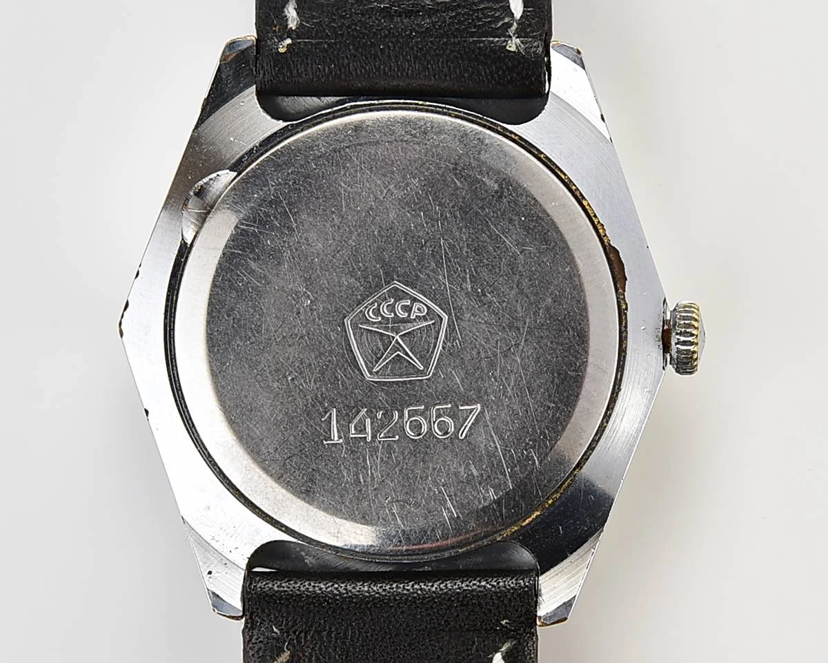 Hexagonal Slava Soviet mechanical vintage watch