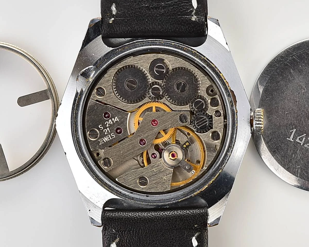 Hexagonal Slava Soviet mechanical vintage watch