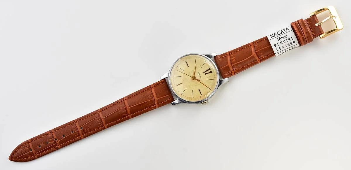 ZiM Soviet mechanical watch with cream dial