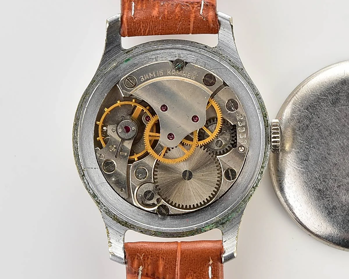 ZiM Soviet mechanical watch with cream dial