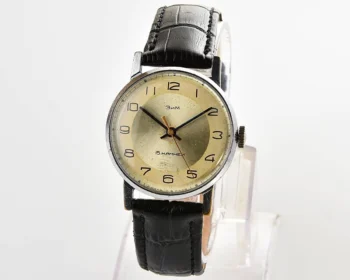 ZiM vintage Soviet mechanical watch with duo-tone dial