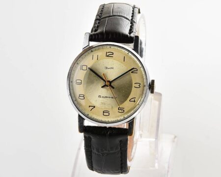 ZiM vintage soviet mechanical watch with duo-tone dial