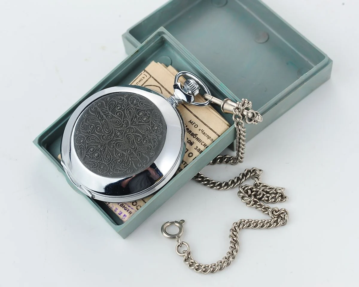 TIME CAPSULE: Soviet Molnija quartz pocket watch - from August 1991!