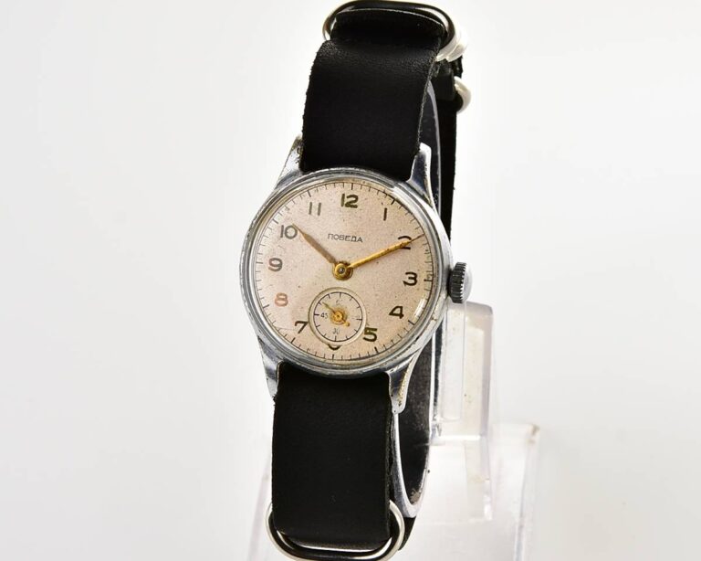 Soviet POBEDA "34-K" in uncommon hermetic case - the actual first watch in space!