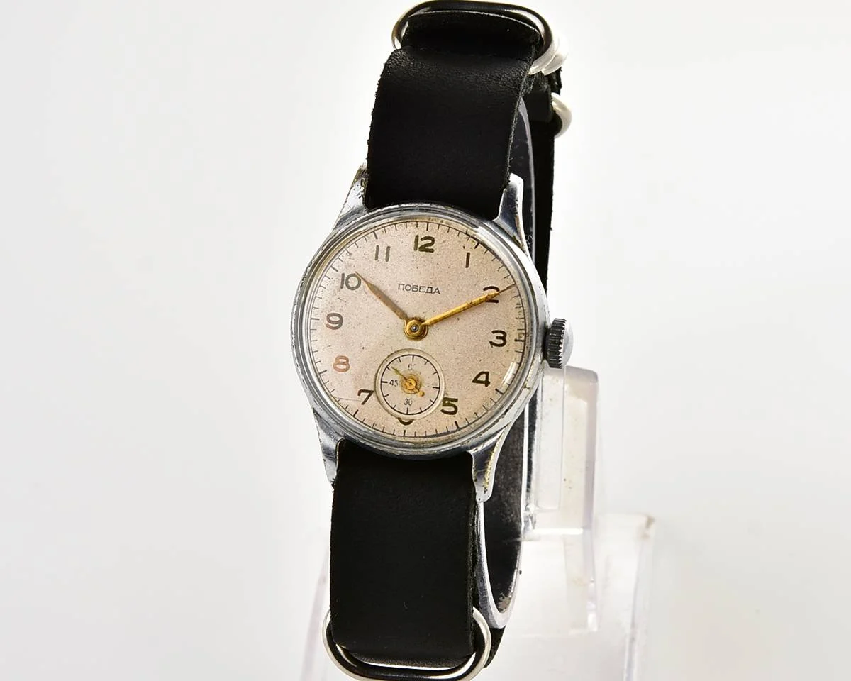 Soviet Pobeda "34-K" in uncommon hermetic case - the actual first watch in space!