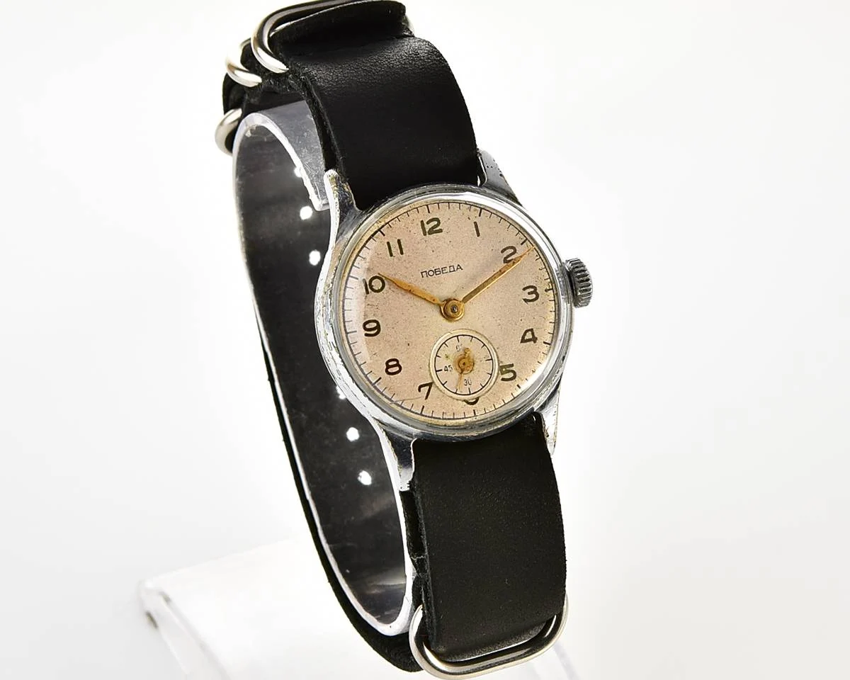 Soviet Pobeda "34-K" in uncommon hermetic case - the actual first watch in space!