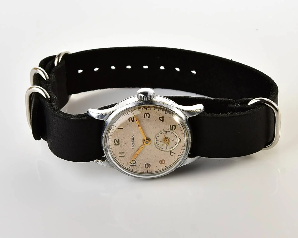 Soviet Pobeda "34-K" in uncommon hermetic case - the actual first watch in space!