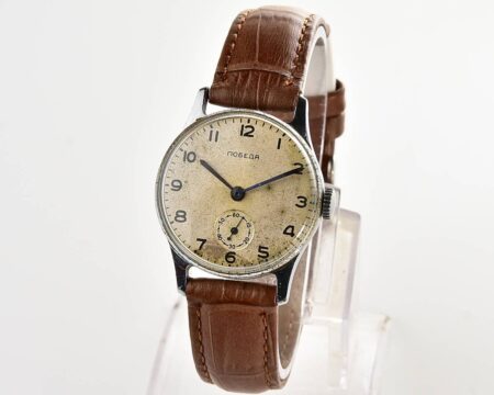 Vintage soviet mechanical POBEDA watch, ChChZ from the 1st quarter 1955