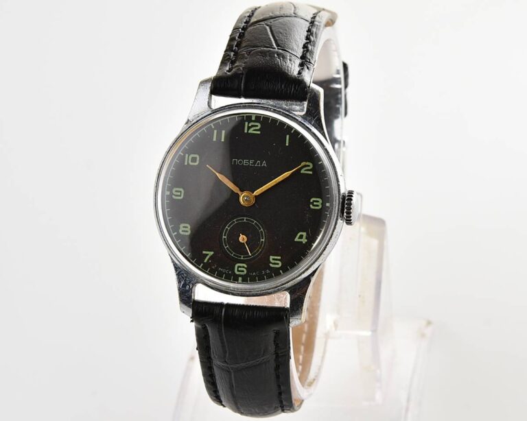 Excellent vintage soviet mechanical POBEDA watch, 2MChZ from 4th quarter 1954!