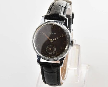 RARE version! Vintage soviet mechanical POBEDA wrist watch, 1MChZ, 2nd quarter 1953