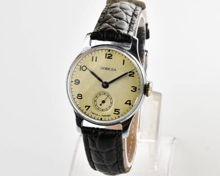 Excellent vintage soviet mechanical POBEDA wrist watch, 1MChZ, 1st quarter of 1952