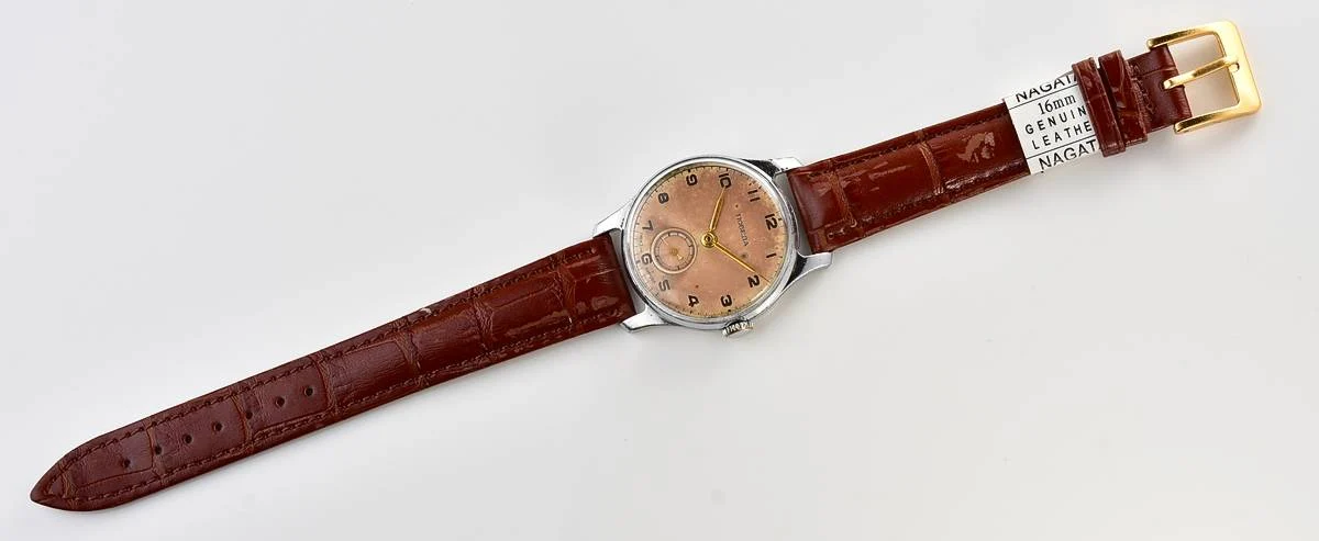 Vintage Soviet mechanical Pobeda wrist watch, 1MChZ, from the 2nd quarter 1953