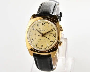 Soviet gold-plated Poljot with alarm function