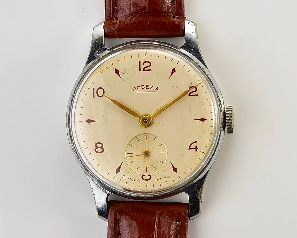 Excellent vintage Soviet mechanical Pobeda watch, 2MChZ from 1st quarter 1957!