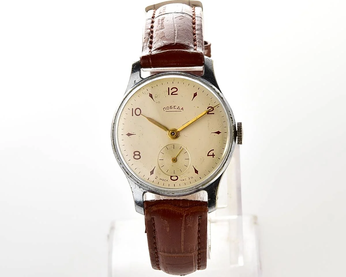 Excellent vintage Soviet mechanical Pobeda watch, 2MChZ from 1st quarter 1957!