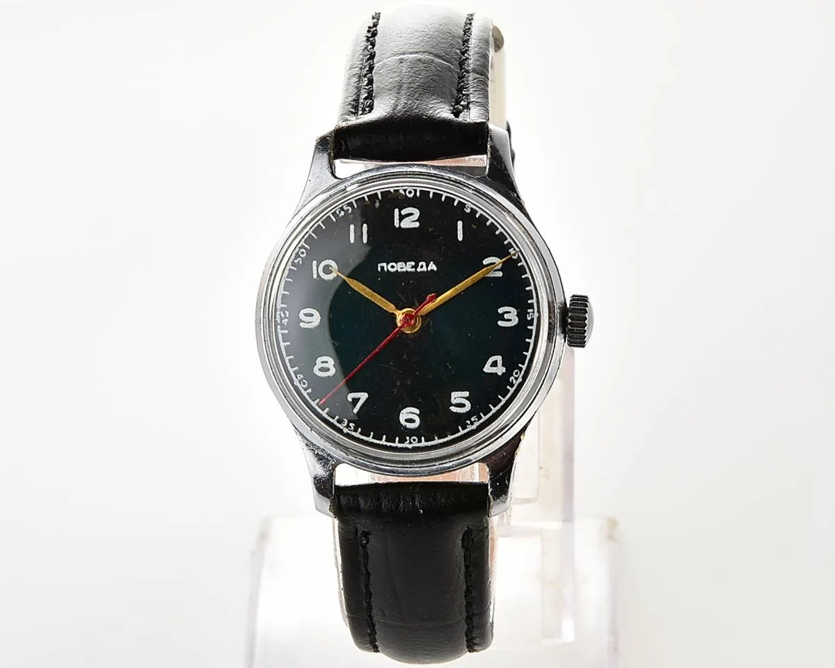 Vintage Soviet Sportivnie mechanical watch with dial Pobeda