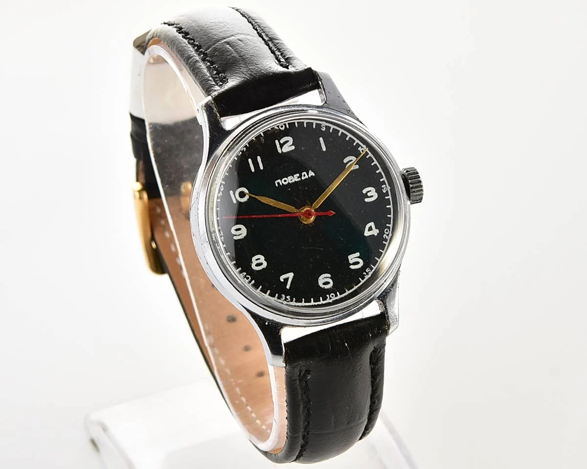 Vintage Soviet Sportivnie mechanical watch with dial Pobeda