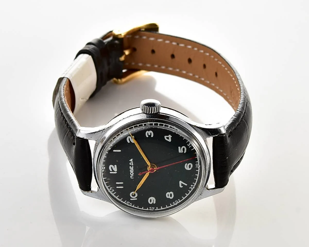 Vintage Soviet Sportivnie mechanical watch with dial Pobeda