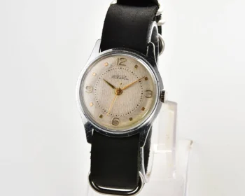 Soviet Raketa Baltica vintage watch with NATO leather strap