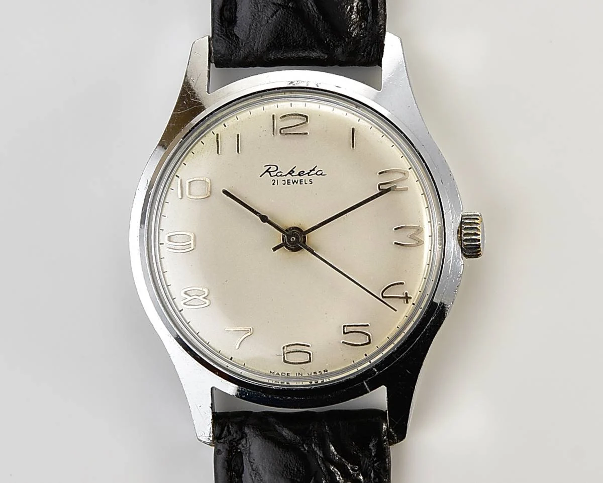 Excellent Soviet Raketa Baltica vintage mechanical wristwatch