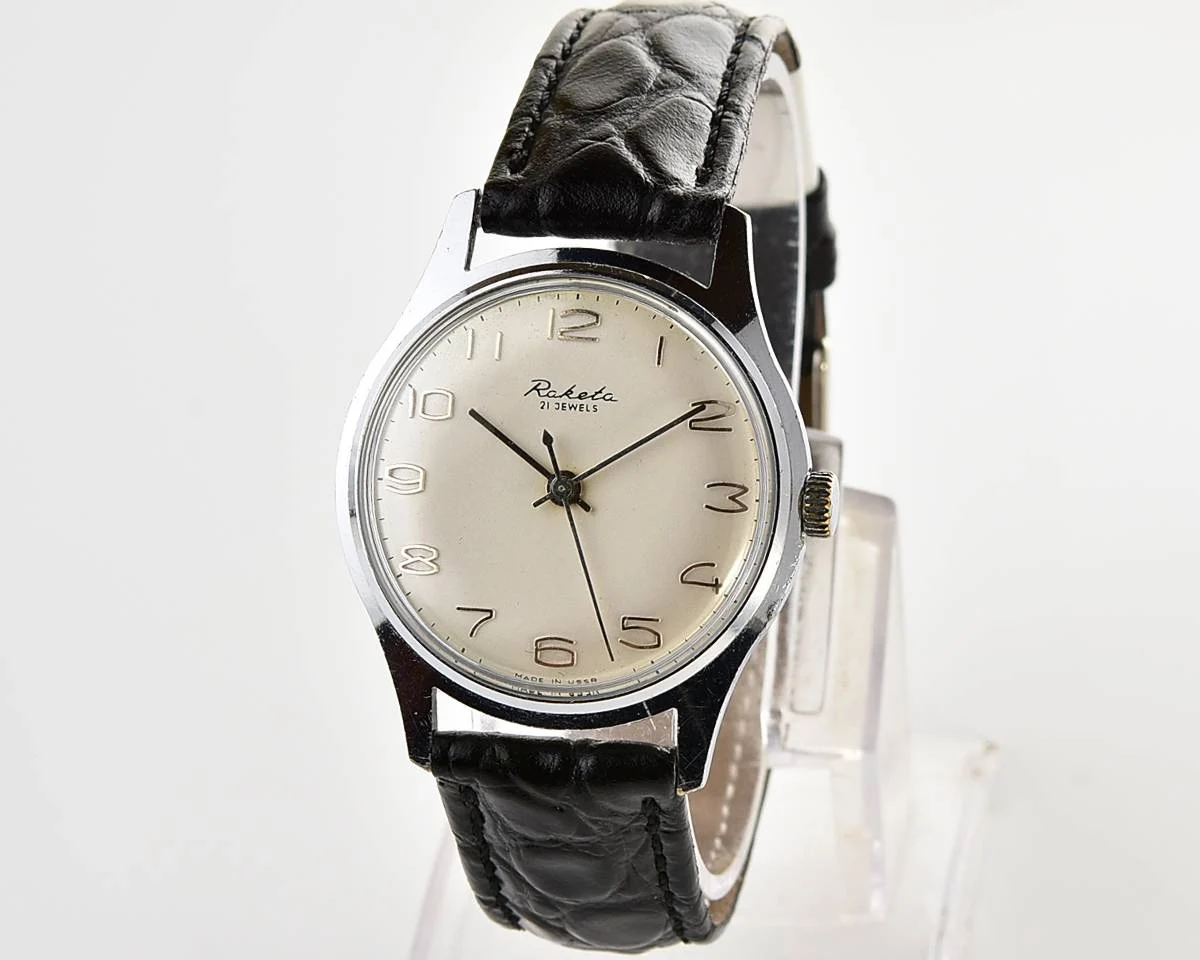 Excellent Soviet Raketa Baltica vintage mechanical wristwatch