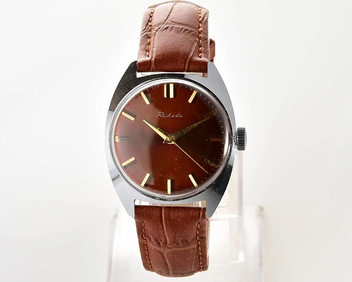 Soviet Raketa vintage mechanical watch - export version!