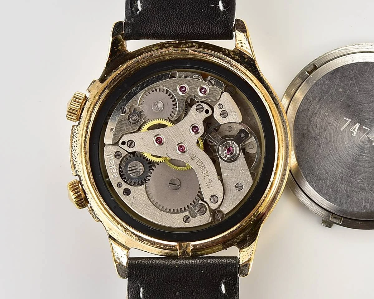 Soviet vintage Sekonda (Poljot) gold-plated wrist watch with alarm clock!