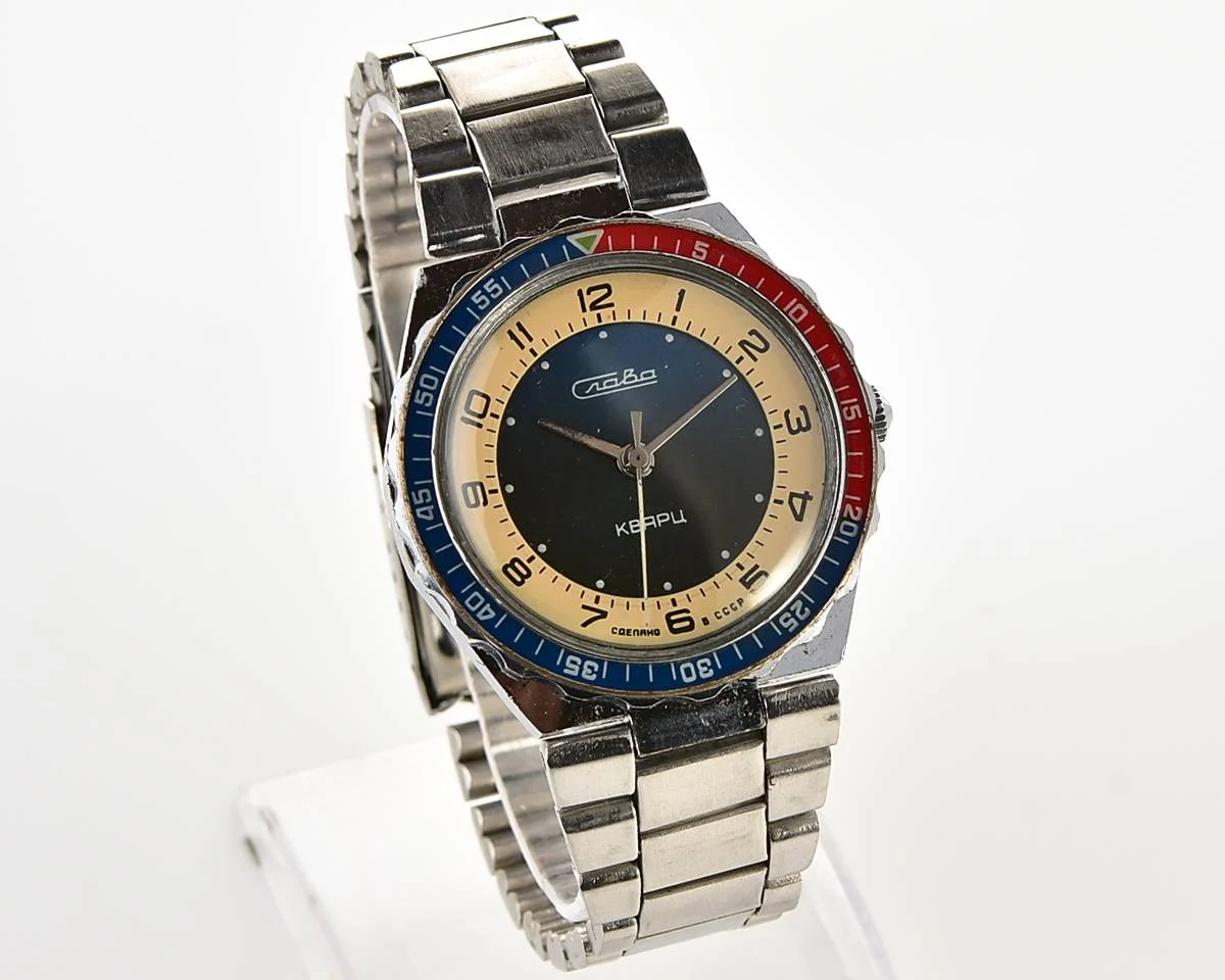 Soviet Slava Pepsi with quartz movement