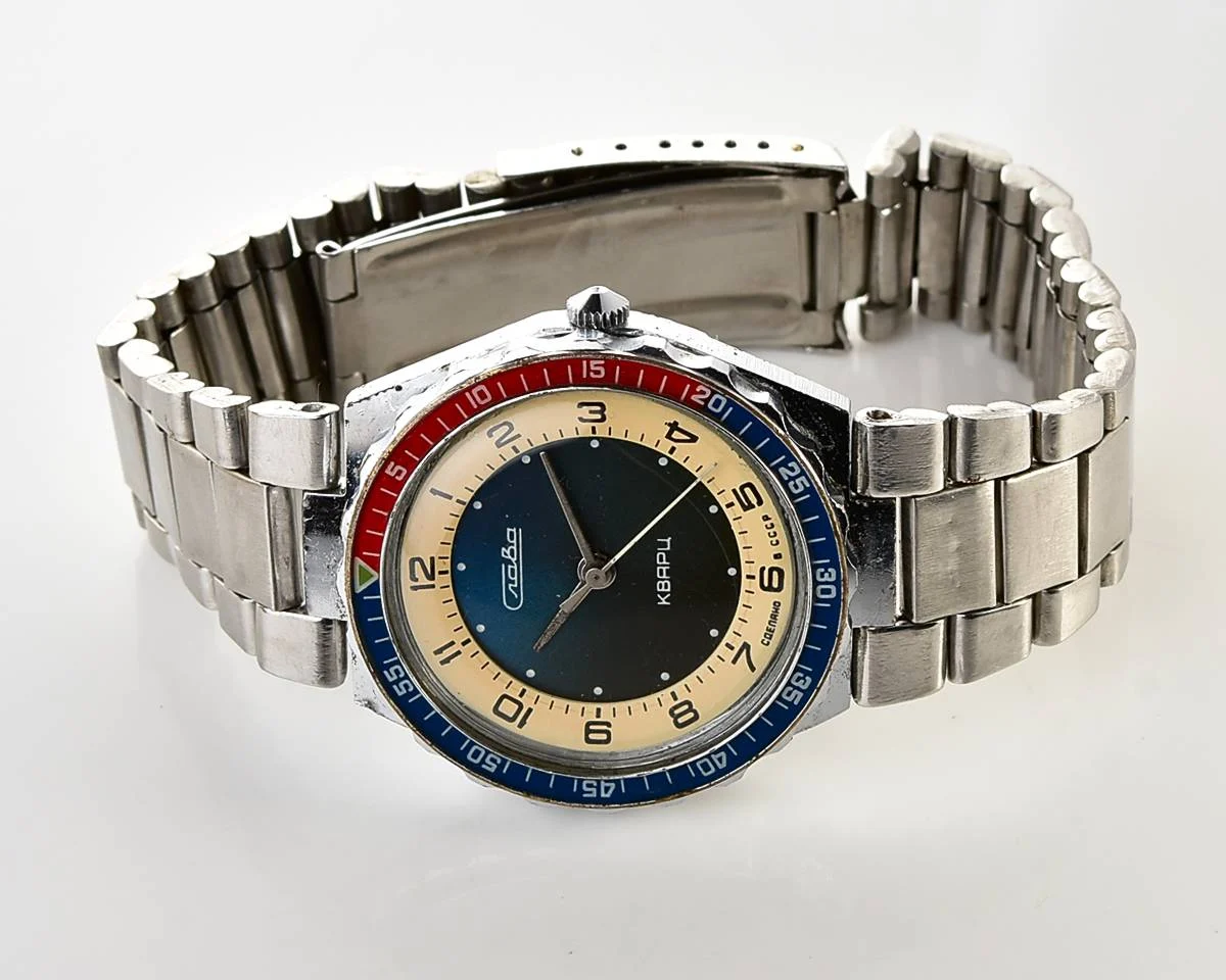 Soviet Slava Pepsi with quartz movement